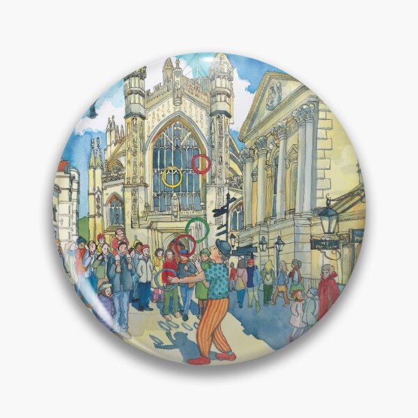 Item preview, Busking in Bath Abbey Churchyard designed and sold by Laura-Fearn.