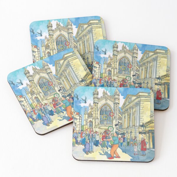 Item preview, Busking in Bath Abbey Churchyard designed and sold by Laura-Fearn.
