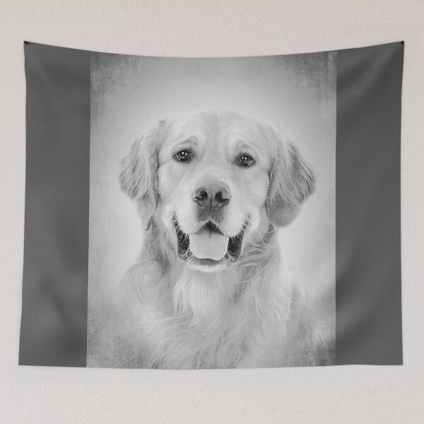 Item preview, Golden Retriever dog - BW Vintage - D38 designed and sold by DecoVintage.