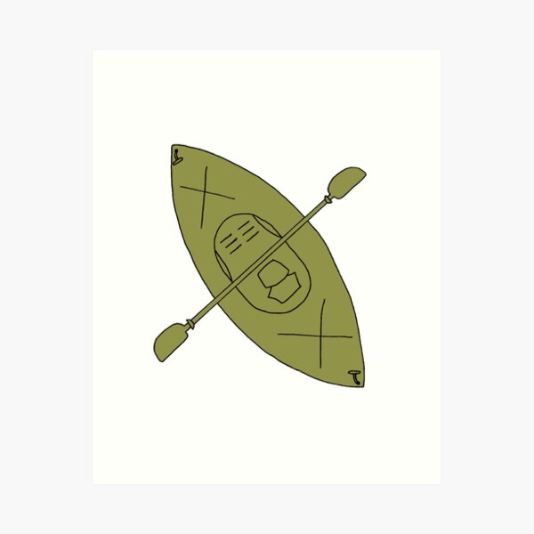 Item preview, Light Olive Kayak designed and sold by Dead On Design.