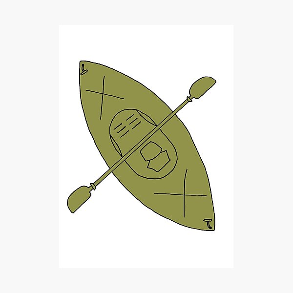 Item preview, Light Olive Kayak designed and sold by Dead On Design.