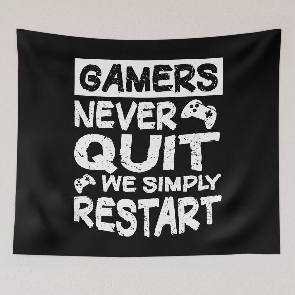 Artikelvorschau, Gamers Never Quit Gaming Zocken Zocker Gamepad entworfen und verkauft von besTmanuFacture.