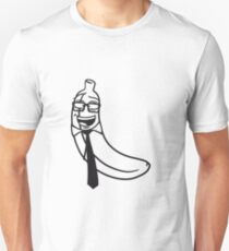 nerd geek smart horn glasses hipster tie comic cartoon banana Unisex T-Shirt