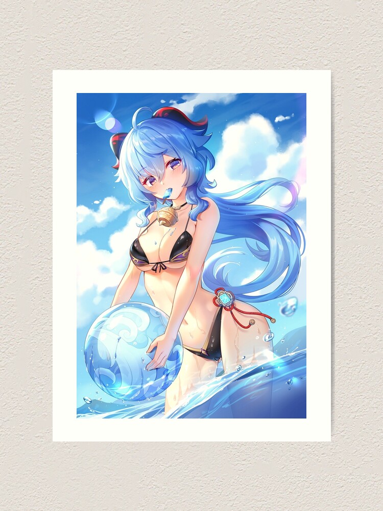 Sexy Ganyu Genshin Impact Art Print By Gibbins Redbubble