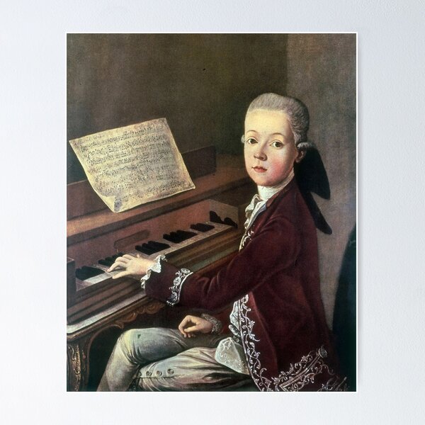 Vista previa del artículo con la obra «Wolfgang Amadeus Mozart, compositor austríaco», diseñado y vendido por ScienceSource.