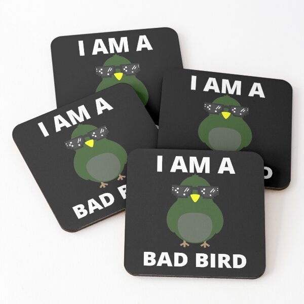 Item preview, Soy un pájaro malo verde-blanco designed and sold by Schallerer.