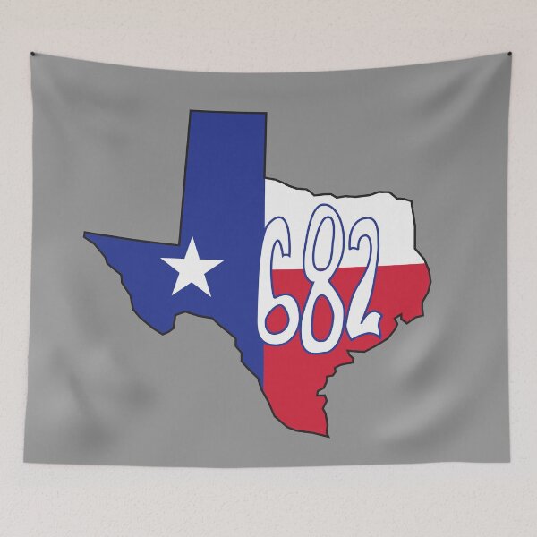 Item preview, Hand Drawn Texas Flag 682 Area Code designed and sold by itsrturn.