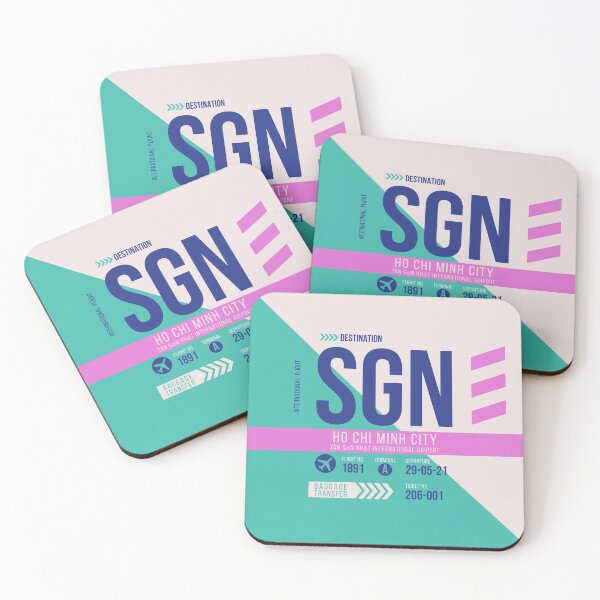 Item preview, Ho Chi Minh City (SGN) Airport Code Baggage Tag designed and sold by SLAG-Creative.