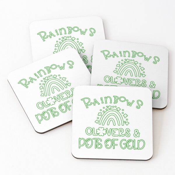 Item preview, Rainbows Clovers Pot of Gold St Patricks Day designed and sold by younghopes.