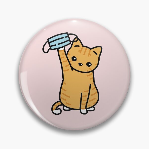Item preview, Cuz Covid Cat Sticker designed and sold by MoxiApparel.