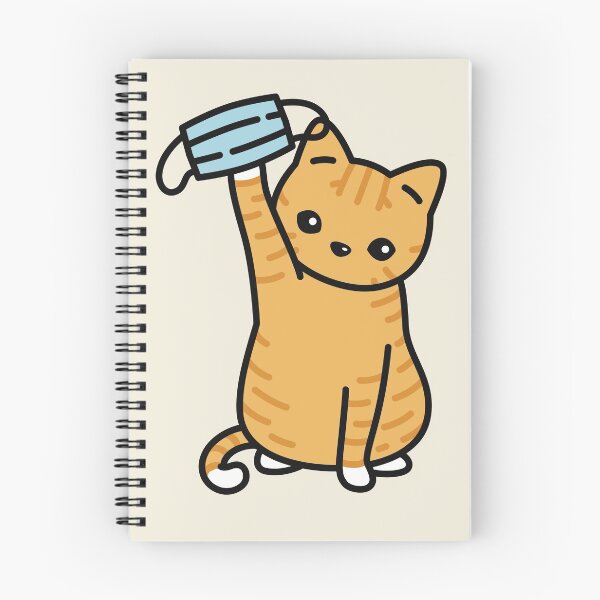 Item preview, Cuz Covid Cat Sticker designed and sold by MoxiApparel.