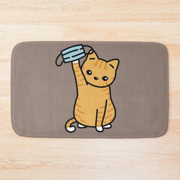 Item preview, Cuz Covid Cat Sticker designed and sold by MoxiApparel.