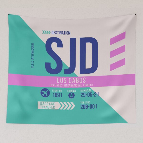 Item preview, Los Cabos (SJD) Airport Code Baggage Tag designed and sold by SLAG-Creative.