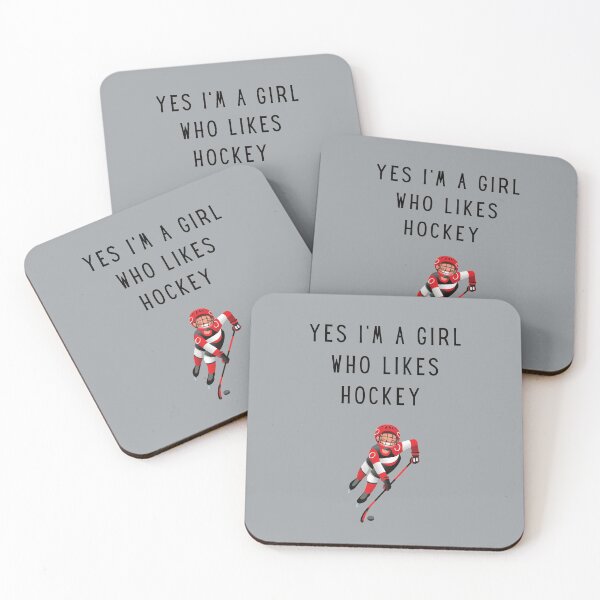 Item preview, Girls Who Like Hockey designed and sold by SportyDogShop.