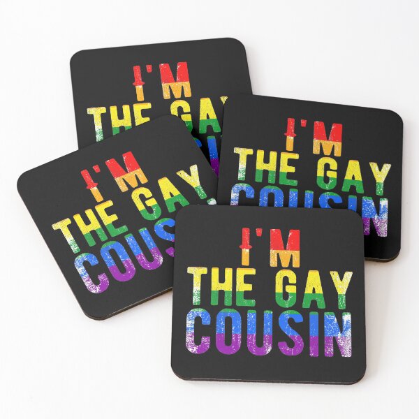 Item preview, I'm The Gay Cousin Rainbow Distressed LGBT Cute Funny  designed and sold by alenaz.