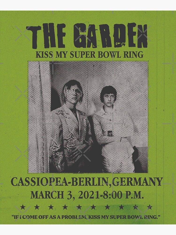 The Garden Band Kiss My Super Bowl Ring Sticker for Sale by adeleallene