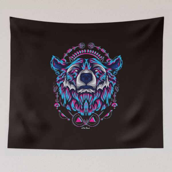 Item preview, Bear Glitch Pop Art   designed and sold by fredgarden8.