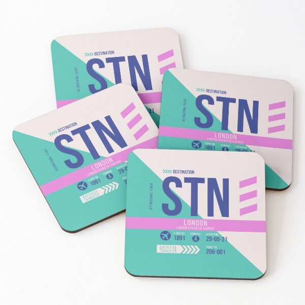 Item preview, London (STN) Airport Code Baggage Tag designed and sold by SLAG-Creative.