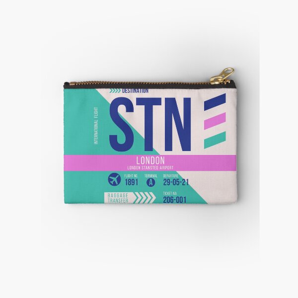 Item preview, London (STN) Airport Code Baggage Tag designed and sold by SLAG-Creative.
