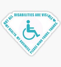 Handicap Superhero Sticker