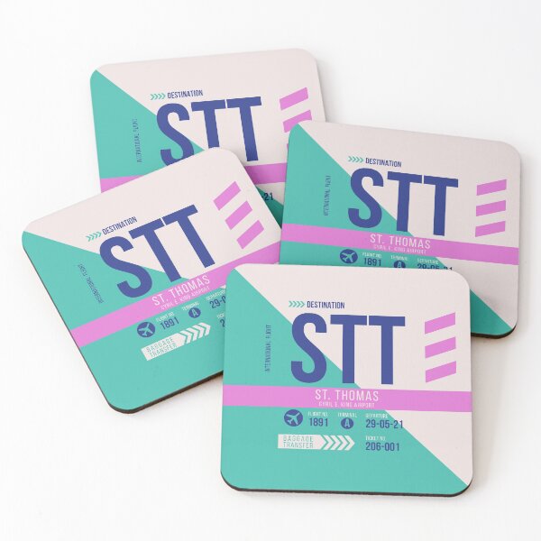Item preview, St. Thomas (STT) Airport Code Baggage Tag designed and sold by SLAG-Creative.