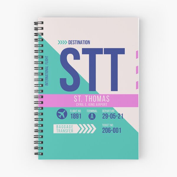 Item preview, St. Thomas (STT) Airport Code Baggage Tag designed and sold by SLAG-Creative.