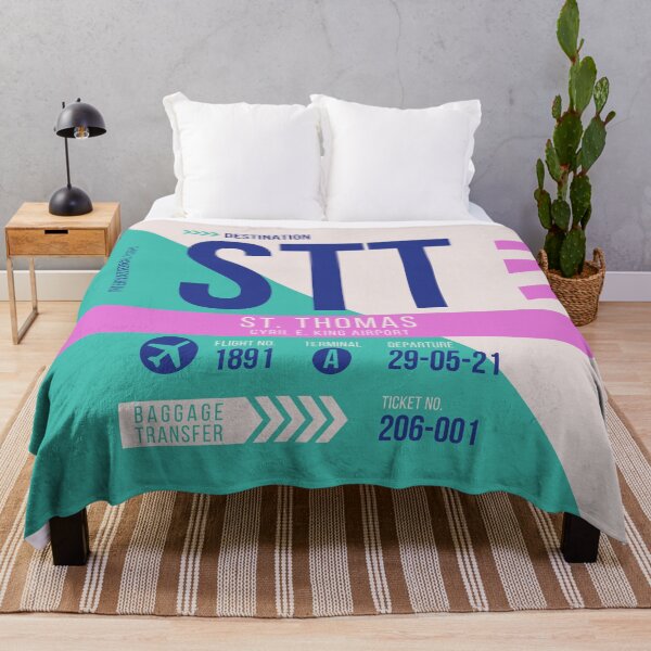 Item preview, St. Thomas (STT) Airport Code Baggage Tag designed and sold by SLAG-Creative.