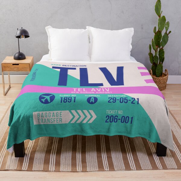 Item preview, Tel Aviv (TLV) Airport Code Baggage Tag designed and sold by SLAG-Creative.
