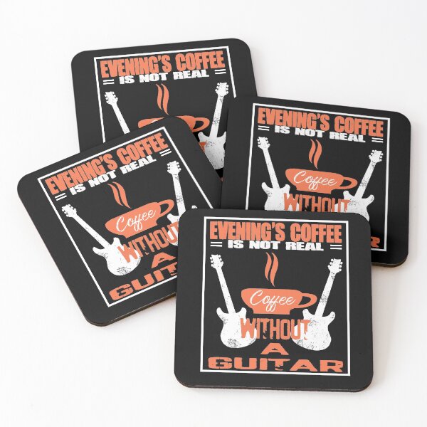 Item preview,   Evening's coffee is not  real coffee without a guitar  designed and sold by Bachirdz.