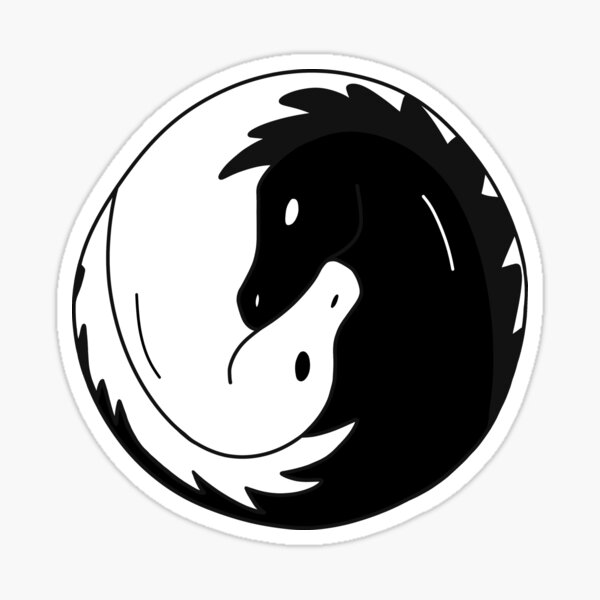 yin and yang symbol using arabian horses