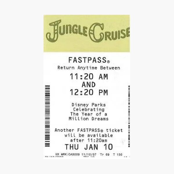 Item preview, Jungle Cruise Fastpass designed and sold by GabbyKno.