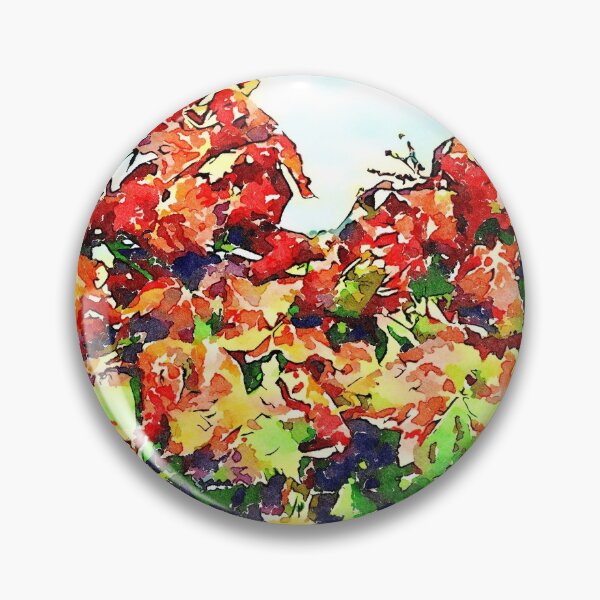 Item preview, Hortus Conclusus: yellow and red vine leaves designed and sold by Giuseppe Cocco.