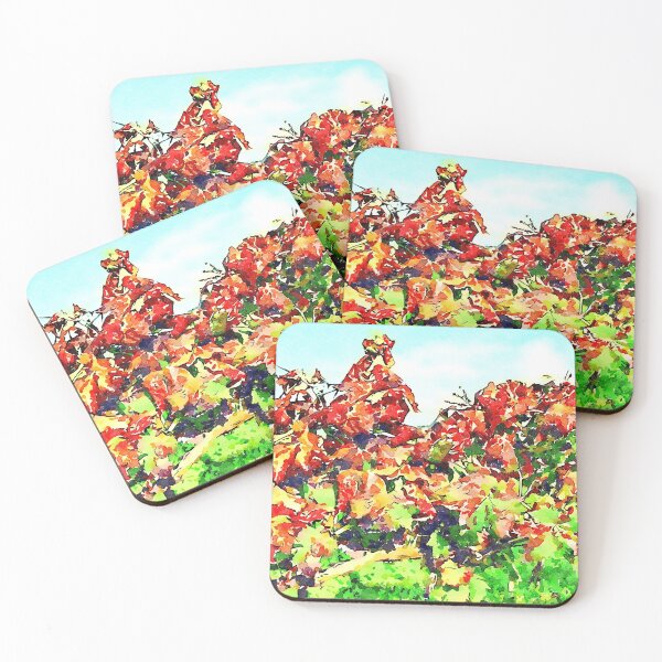 Item preview, Hortus Conclusus: yellow and red vine leaves designed and sold by Giuseppe Cocco.