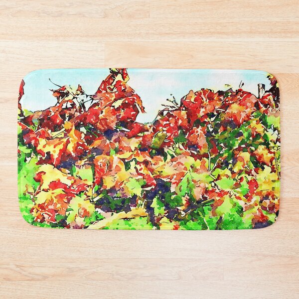 Item preview, Hortus Conclusus: yellow and red vine leaves designed and sold by Giuseppe Cocco.