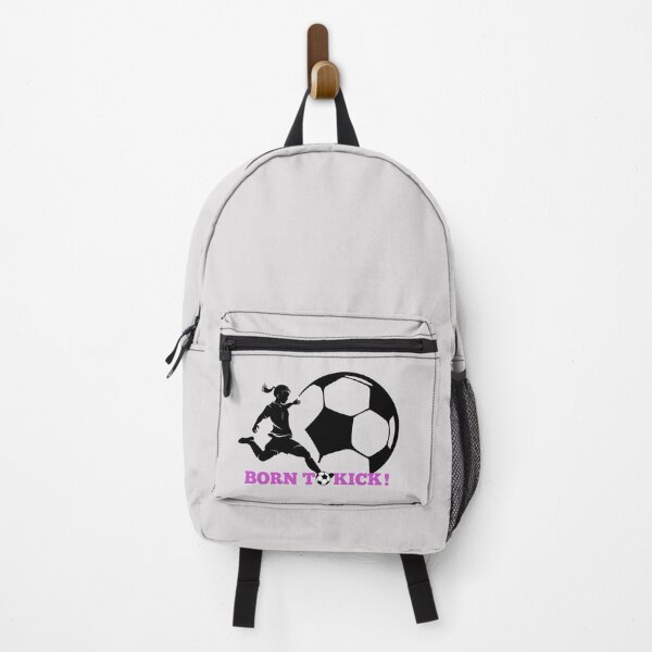 Item preview, Female soccer player kicking girl silhouette / born to kick designed and sold by portrait4you.