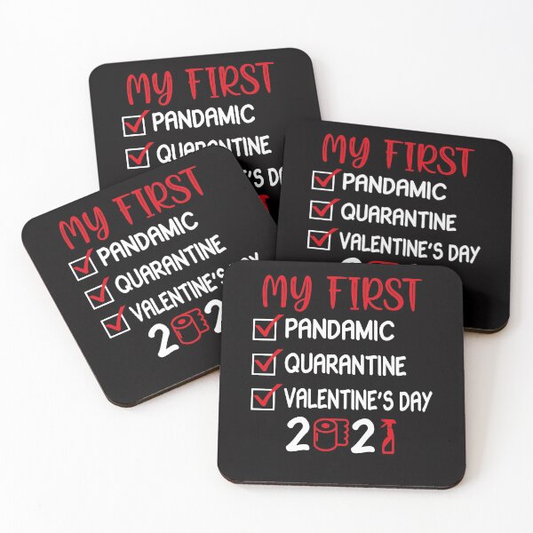 Item preview, My first Pandemic Quarantine Valentines Day funny gift for women men boys girls kids designed and sold by LYSandCo.