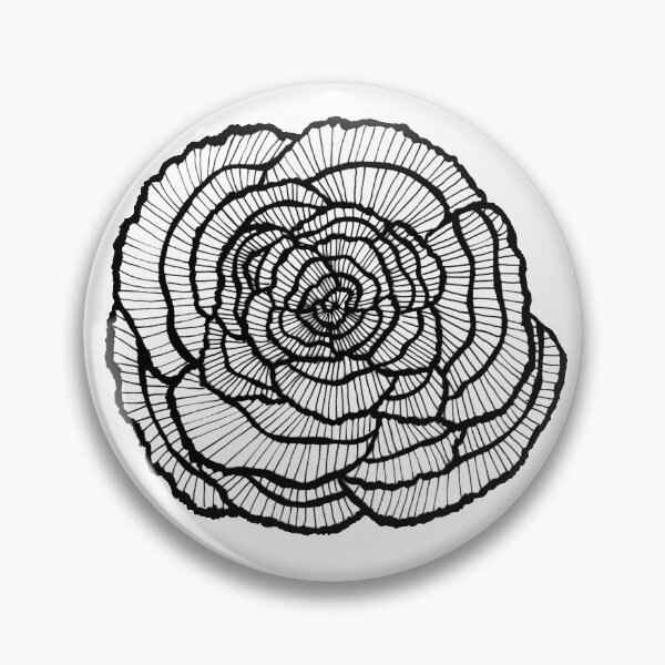 Item preview, Optical illusion ink roses designed and sold by Kassia J Markowska.