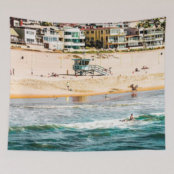 Item preview, Summer sandy beach at Manhattan beach California USA designed and sold by Mrvell.