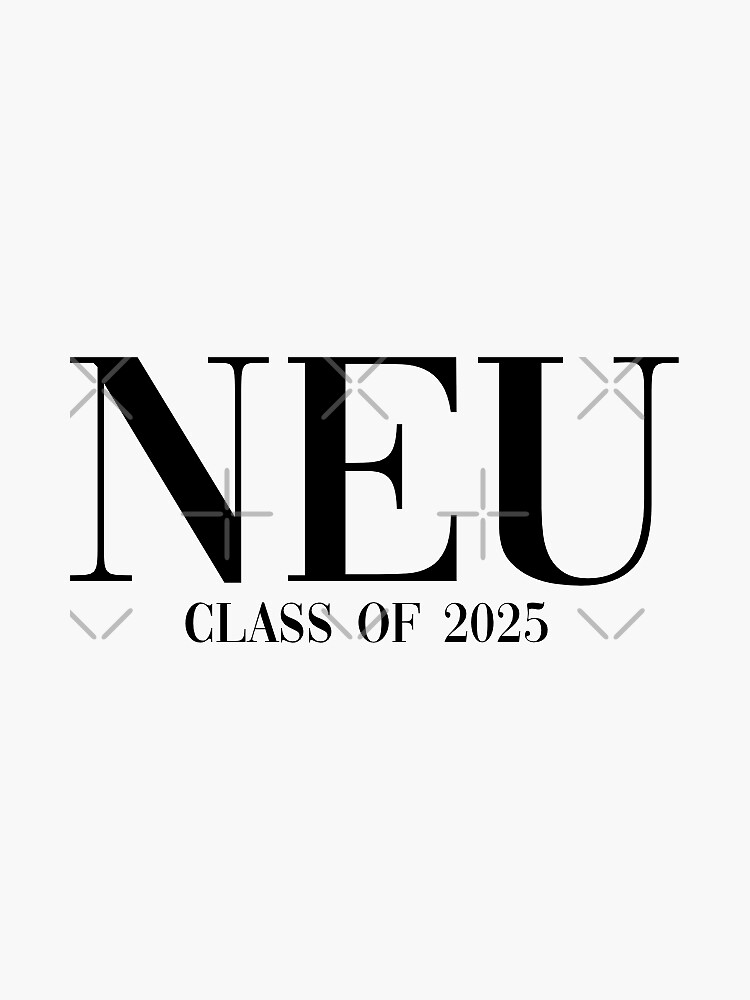 "northeastern class of 2025" Sticker by ahp00 Redbubble