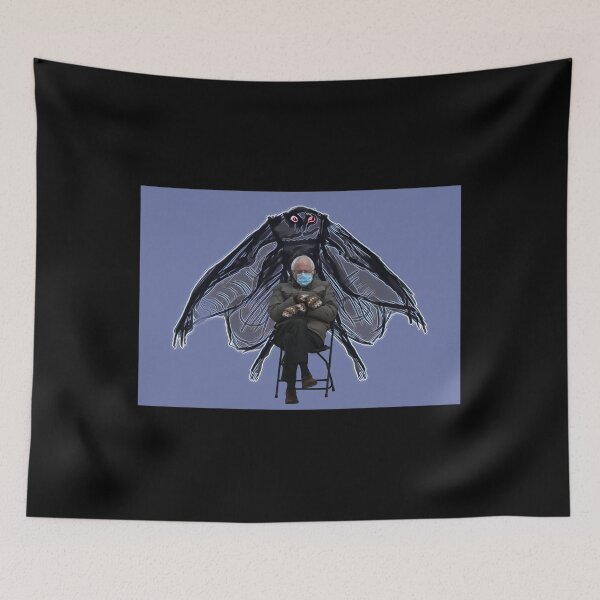 Item preview, Mothman, mothman and Bernie Sanders mittens, funny Bernie mittens, cryptid, Bernie Sanders, Bernie designed and sold by The Snarky  Psychologist.