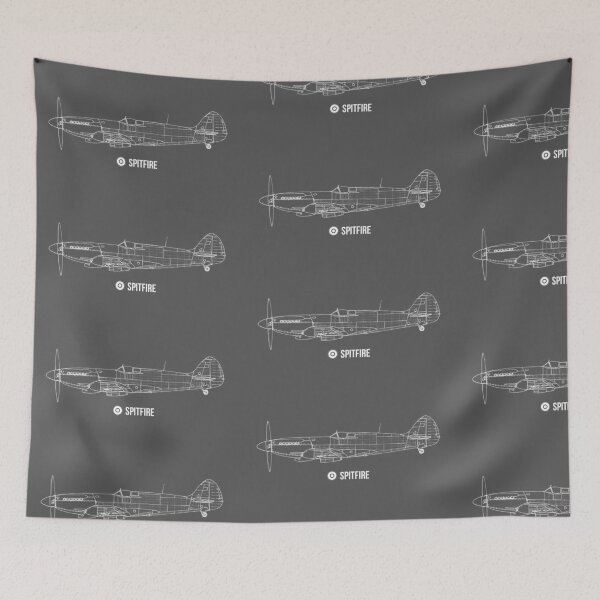 Item preview, RAF Spitfire Side Blueprint Light designed and sold by artbyedo.