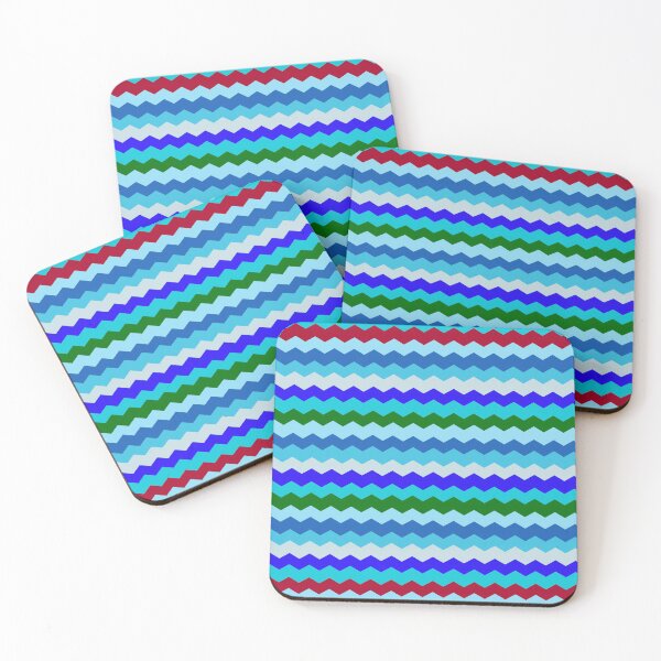 Item preview, Chevron Zigzag Pattern Inspired on Beach Glass. designed and sold by Rivercoatl.
