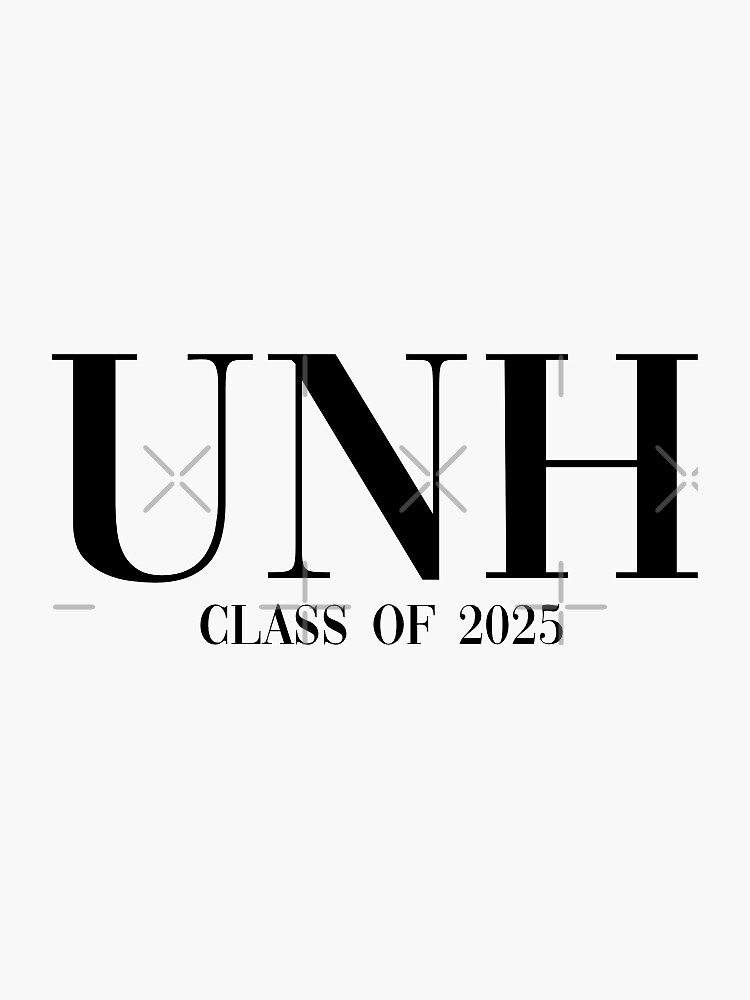 "unh class of 2025" Sticker by ahp00 Redbubble