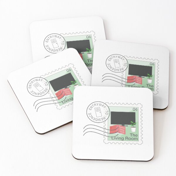 Item preview, The Living Room - Postmarked Commemorative Lockdown Stamp designed and sold by itsgillymac.