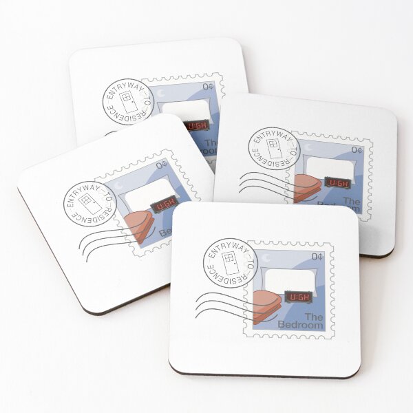 Item preview, The Bedroom - Postmarked Commemorative Lockdown Stamp designed and sold by itsgillymac.