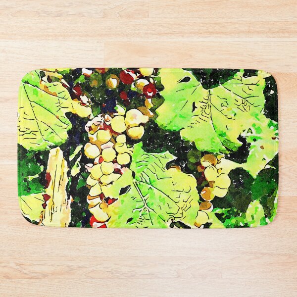 Item preview, Hortus Conclusus: bunches of white grapes among the leaves designed and sold by Giuseppe Cocco.