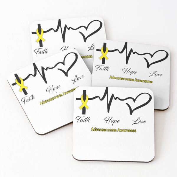 Item preview, Faith Hope Love Adenosarcoma Awareness designed and sold by frechettee.