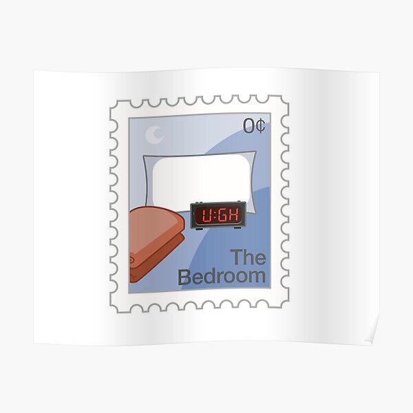 "The Bedroom Commemorative Lockdown Stamp" Poster for Sale by