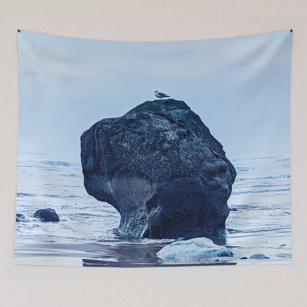 Item preview, Seagull on a Rock (blue edit) designed and sold by Grace Feucht.