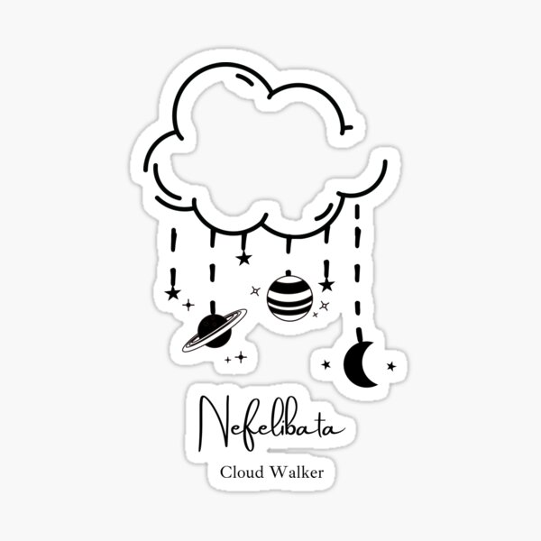 Nefelibata Sticker by designair